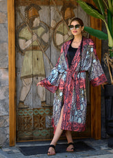 Yılan Desen Kimono
